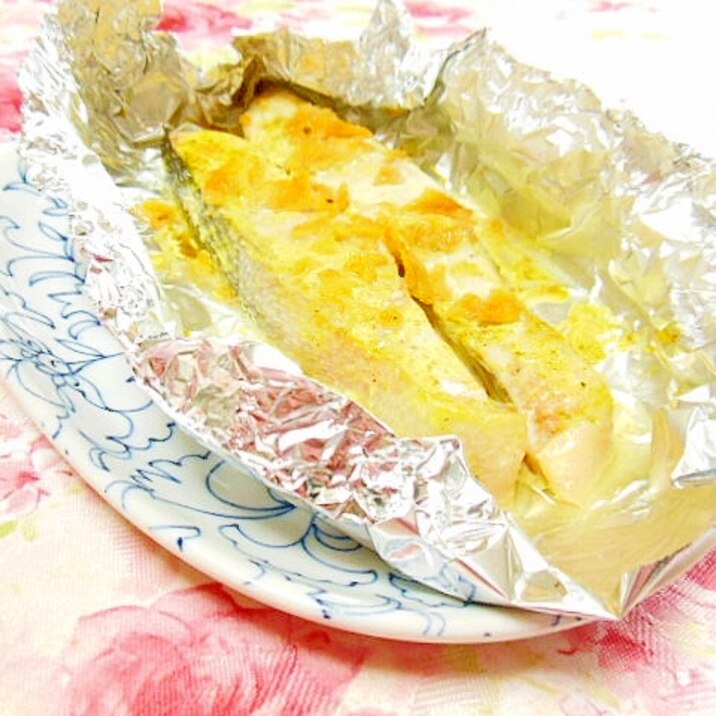甘鮭ｄｅ❤ドリトス・カレー・ガリマヨのホイル焼き❤